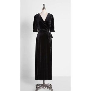 ModCloth Wrapped in Elegance Velvet Maxi Dress Plus 3X